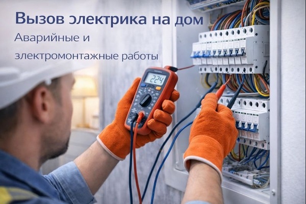 Вызов электрика на дом: аварийные ситуации и электромонтажные работы в быту