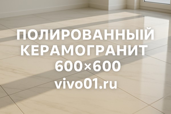 Полированный керамогранит 600×600: особенности, преимущества и сферы применения